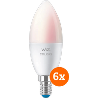 WiZ Smart Kaarslamp 6-pack - Gekleurd en Wit Licht - E14