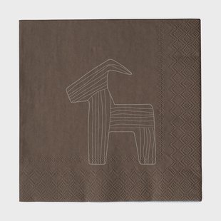 DBKD Bruse papieren servet 33x33 cm 20-pack Brown
