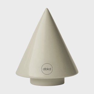 DBKD Peak boom decoratieobject Shiny creme, Ø9 cm