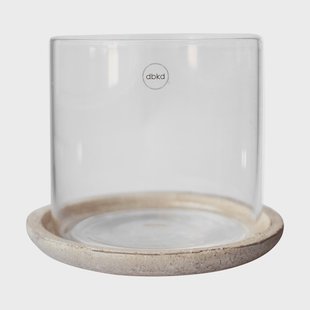 DBKD Terra waxinelichthouder Sand, 15 cm