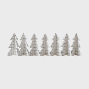 DBKD Tree in a row decoratie 60 cm Square white, 12x60 cm