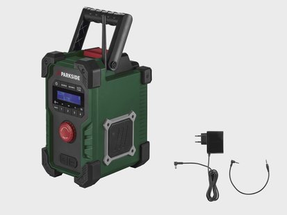 PARKSIDE Accu-bouwradio 12 V, 20 V of netstroom, zonder accu en lader
