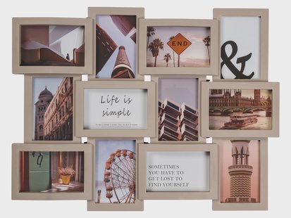 LIVARNO Fotolijst / Fotolijstenset (Collage, Beige)