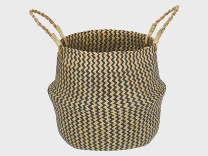 LIVARNO Decoratieve mand, zeegras (Zwart)