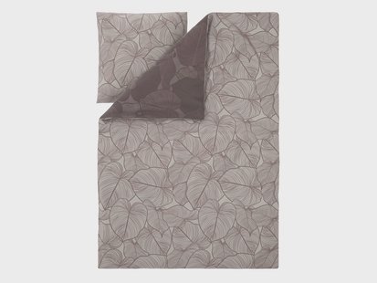 LIVARNO Polyester satijn dekbedovertrek, 140 x 200 cm (Bruin)