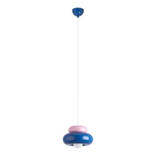 EGLO Hanglamp Torchiarolo, blauw/roze, metaal, E27