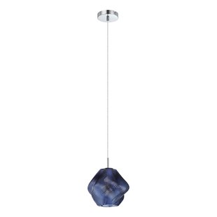 EGLO Hanglamp Meliciano, blauw, glas, Ø 22 cm, E27