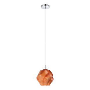 EGLO Hanglamp Meliciano, oranje, glas, Ø 22 cm, E27