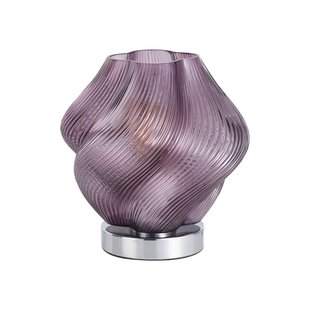 EGLO Tafellamp Meliciano, paars, glas, hoogte 23 cm, E27