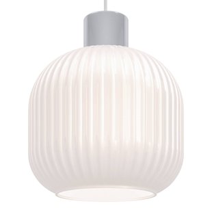 EGLO Hanglamp Dasmina, Ø 20 cm, wit/chroom, glas, E27