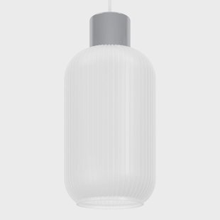 EGLO Hanglamp Dasmina, Ø 13 cm, wit/chroom, glas, E27