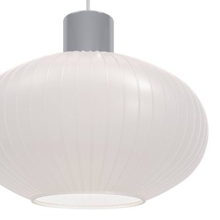 EGLO Hanglamp Dasmina, Ø 25 cm, wit/chroom, glas, E27