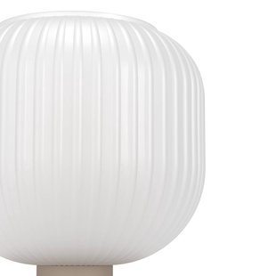 EGLO Tafellamp Dasmina, wit/zandkleurig, glas, staal, E27