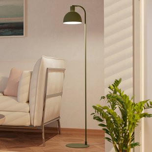 EGLO Vloerlamp Cazalilla, groen, metaal, E27, hoogte 149 cm