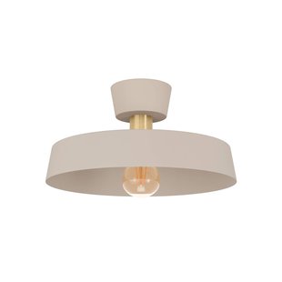 EGLO Plafondlamp Valdiola, zand/messing, metaal, Ø 36 cm