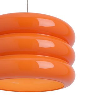 EGLO Hanglamp Tortora, oranje, Ø 30 cm, glas, E27