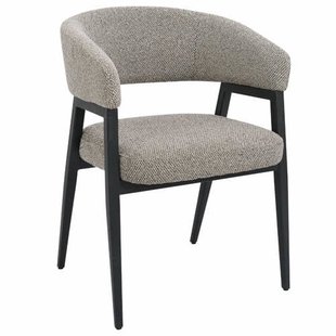 Giga Meubel Eetkamerstoel Fureso - Taupe/Zwart - Set van 2