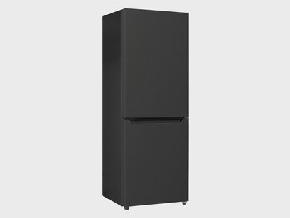 RESPEKTA Vrijstaande koel-vriescombinatie Savo / Gotland (Breedte: 47,4 cm, Zwartstaal)
