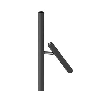HELL LED vloerlamp op accu Streak-B, hoogte 134 cm, zwart, metaal