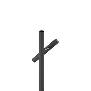 HELL LED tafellamp op accu Streak-B, hoogte 50 cm, zwart, metaal