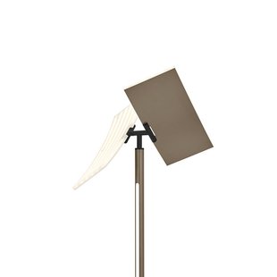 HELL LED vloerlamp Twice, brons geanodiseerd, hoogte 185 cm, metaal, CCT