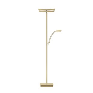 HELL LED vloerlamp Andy, crèmekleurig, hoogte 185 cm, metaal, CCT, 3-lamps.