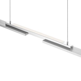 HELL LED hanglamp More, nikkel/chroom, lengte 120 cm, metaal