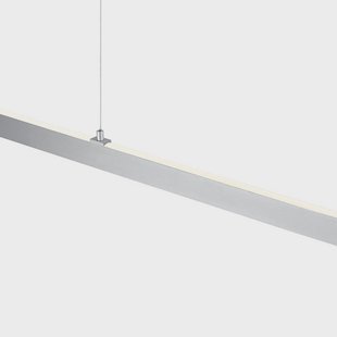 HELL LED hanglamp Karo, aluminium, lengte 130 cm, metaal, CCT
