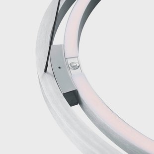 HELL LED hanglamp Ringo Ø 60 cm, aluminiumkleurig, metaal, CCT
