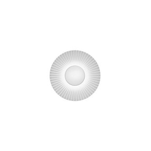 LED wandlamp Shelley, wit, Ø 16 cm, metaal