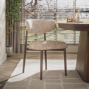 LifestyleFurn Eetkamerstoel Dannielle Monti stof - Zand