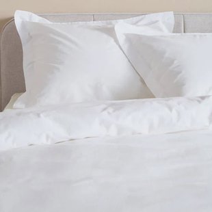 Studio LIVIT percale katoenen 2-persoons dekbedovertrek 200x200 cm - wit