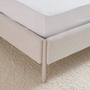 NOUS Living percale katoenen hoeslaken (tot 25 cm) - wit