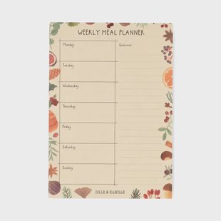Menuplanner, specerijen, A5