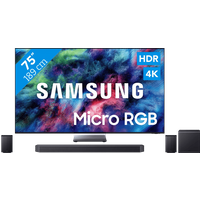 Samsung Micro RGB 75 R95H (2026) + Samsung HW-Q990H (2026)