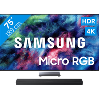 Samsung Micro RGB 75 R95H (2026) + Samsung HW-QS90H (2026)