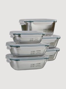 Voedselopslagcontainers Cuitisan Simple, 6-delig