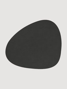 Asymmetrische leren placemats Corduroy, 2-delig