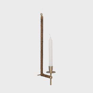 ERNST Ernst wandlampet vlechtwerk Messing, 47 cm
