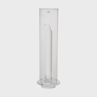 ERNST Ernst windlicht voor kaars Glas, Ø9x27,5 cm