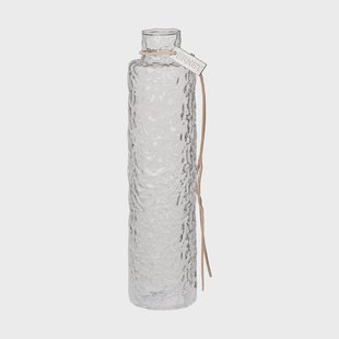 ERNST Ernst glazen vaas structuur transparant Ø5x20 cm