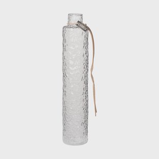 ERNST Ernst glazen vaas structuur transparant Ø5x25 cm