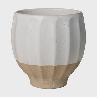 ERNST Ernst bloempot Wit-naturel, Ø14x14 cm