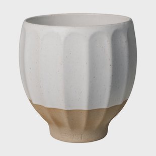 ERNST Ernst bloempot Wit-naturel, Ø18x18 cm
