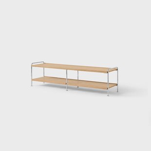 &Tradition Alima NDS4 consoleplank Gelakt eik-chroom, 162x42x38 cm