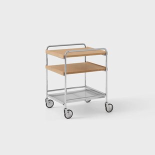 &Tradition Alima NDS2 serveerwagen Gelakt eik-chroom