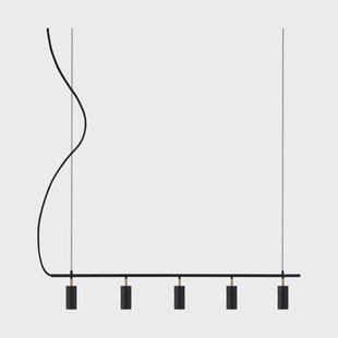 Globen Lighting Hubble 5 Long plafondlamp Zwart