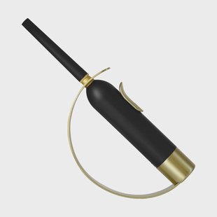 Solstickan Design Solstickan aansteker met vuurstraal Zwart-messing