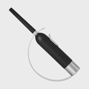 Solstickan Design Solstickan aansteker met vuurstraal Zwart-zilver