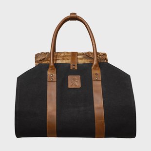 Solstickan Design Solstickan haardhoutmand canvas Zwart